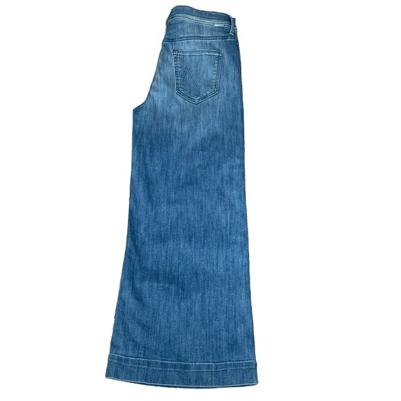 MOTHER Blue Wide-Leg Jeans - Picture 8 of 15